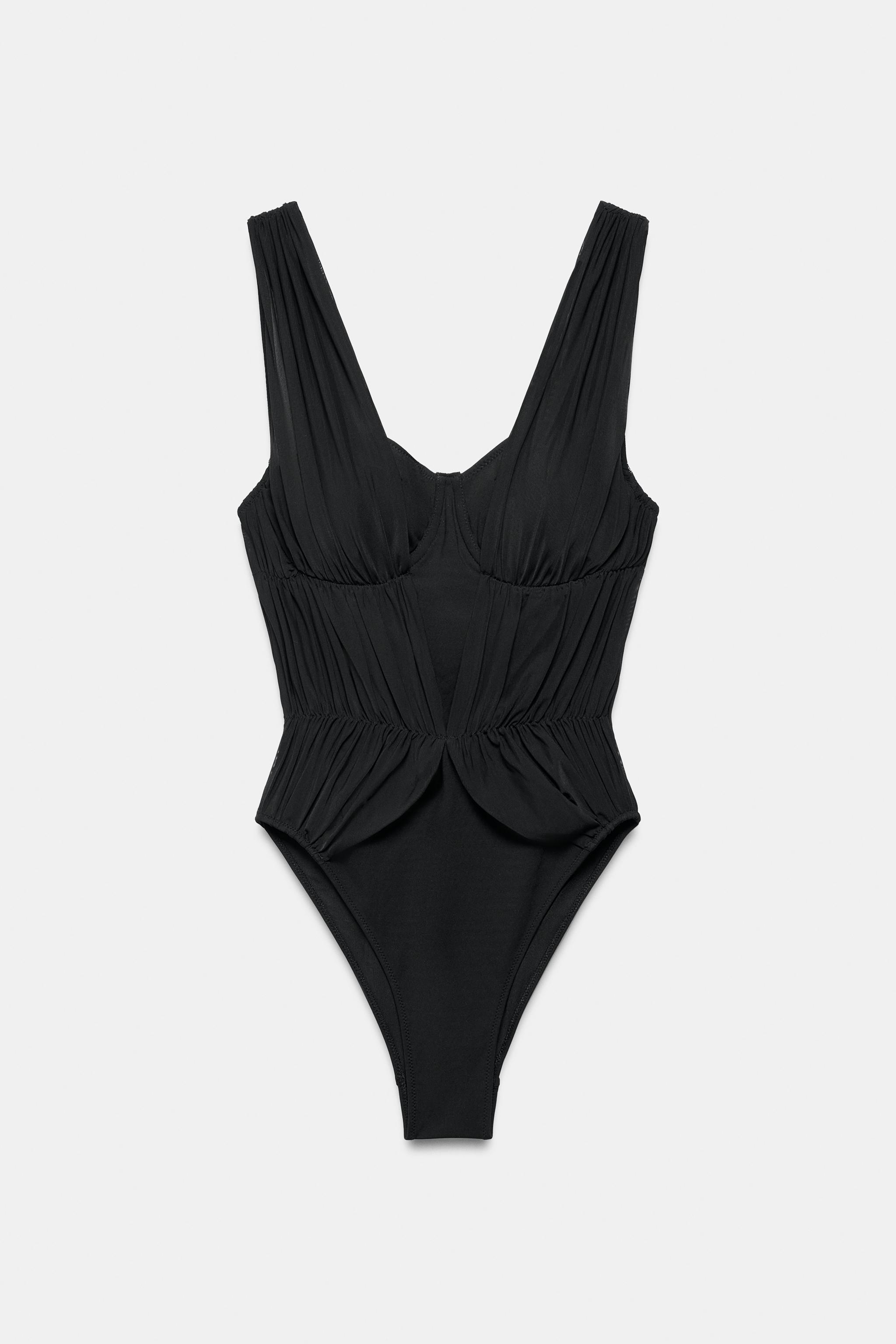 UNDERWIRE TULLE SWIMSUIT